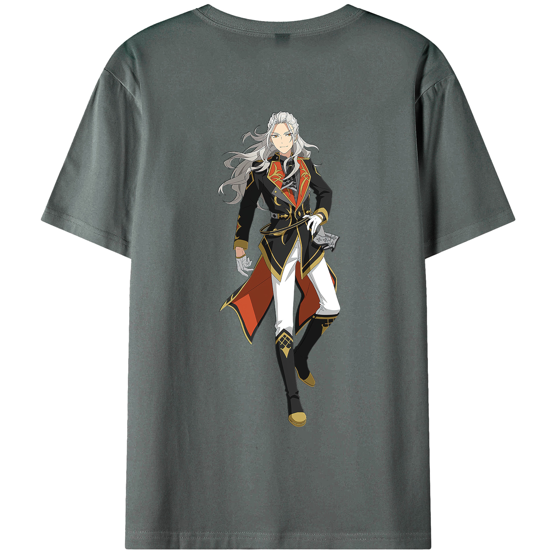 （画像用） あんさんぶるスターズ! Ensemble Stars 綿100％ メンズ半袖Tシャツ（バックプリント） 通気性
